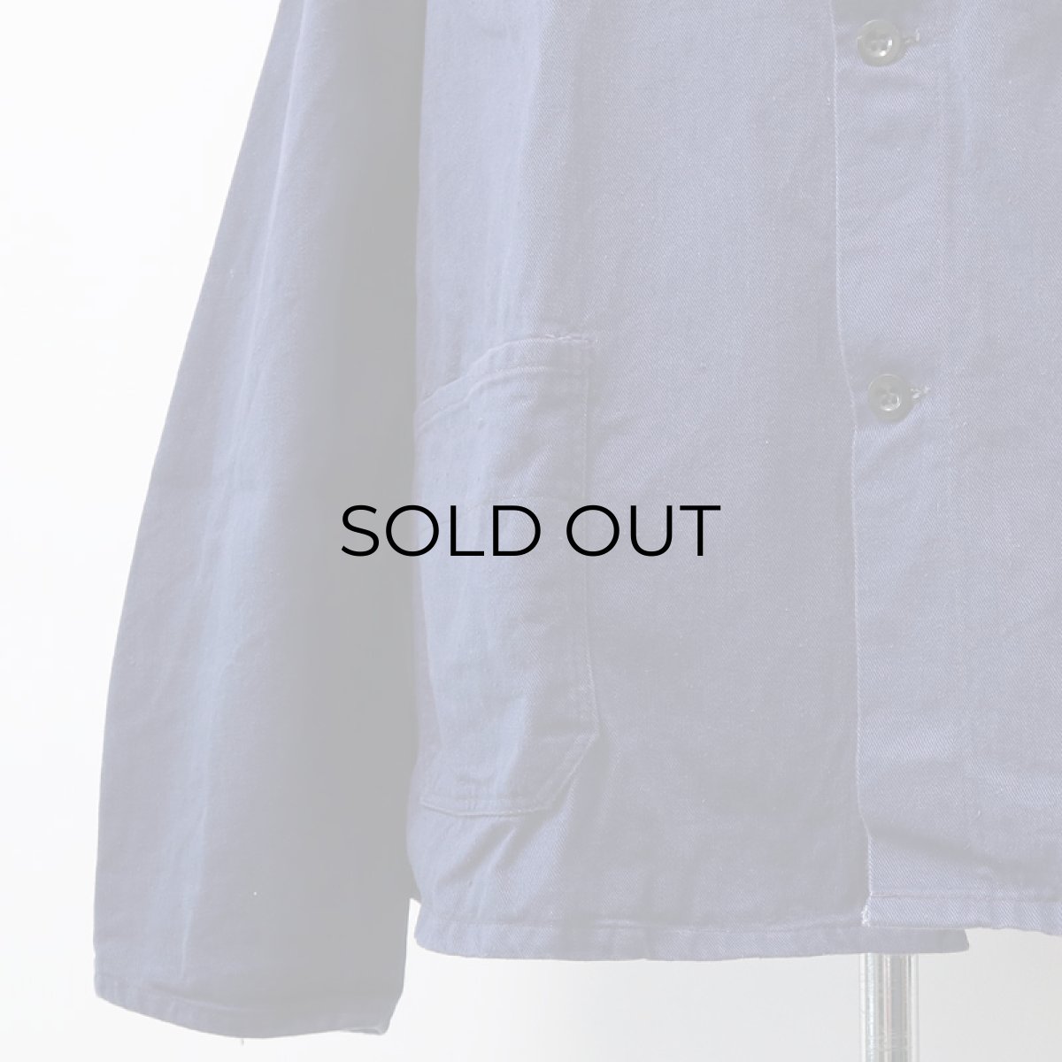 画像7: OLD UNKNOWN BRAND COTTON TWILL GERMAN WORK JACKET (7)