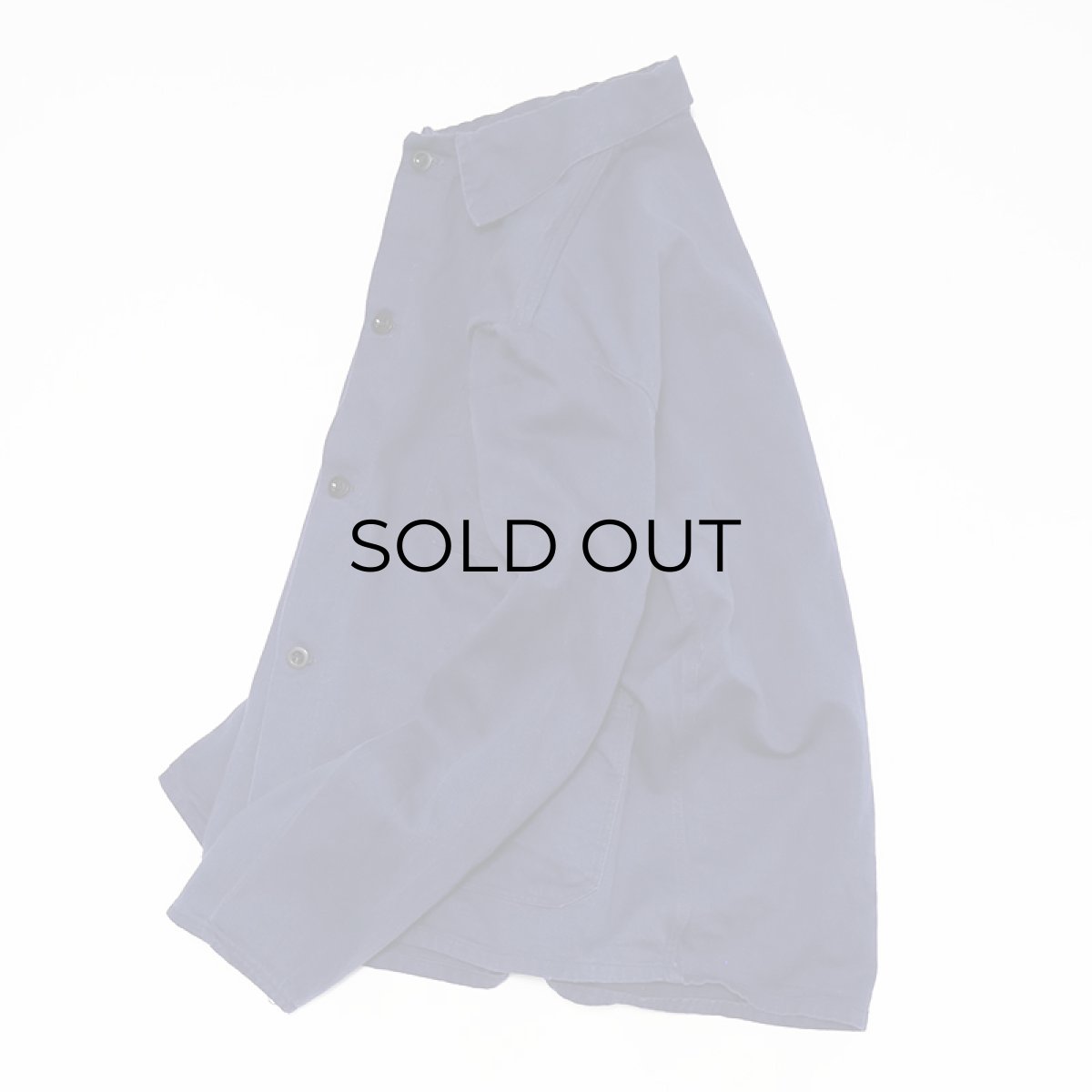 画像2: OLD UNKNOWN BRAND COTTON TWILL GERMAN WORK JACKET (2)