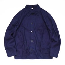 画像1: OLD UNKNOWN BRAND COTTON HERRINGBONE TWILL GERMAN WORK JACKET (1)