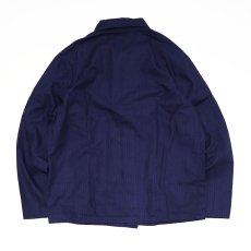 画像3: OLD UNKNOWN BRAND COTTON HERRINGBONE TWILL GERMAN WORK JACKET (3)