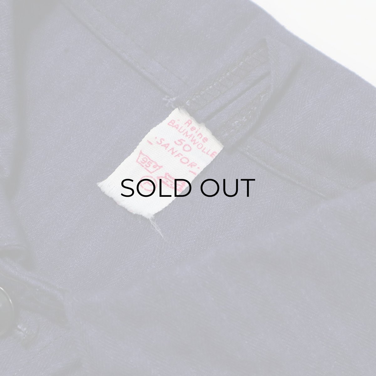 画像5: OLD UNKNOWN BRAND COTTON HERRINGBONE TWILL GERMAN WORK JACKET (5)