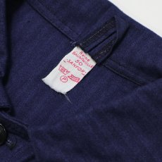 画像5: OLD UNKNOWN BRAND COTTON HERRINGBONE TWILL GERMAN WORK JACKET (5)