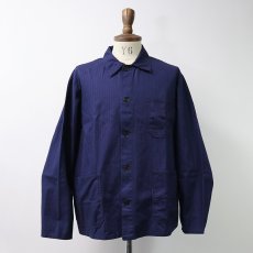 画像9: OLD UNKNOWN BRAND COTTON HERRINGBONE TWILL GERMAN WORK JACKET (9)