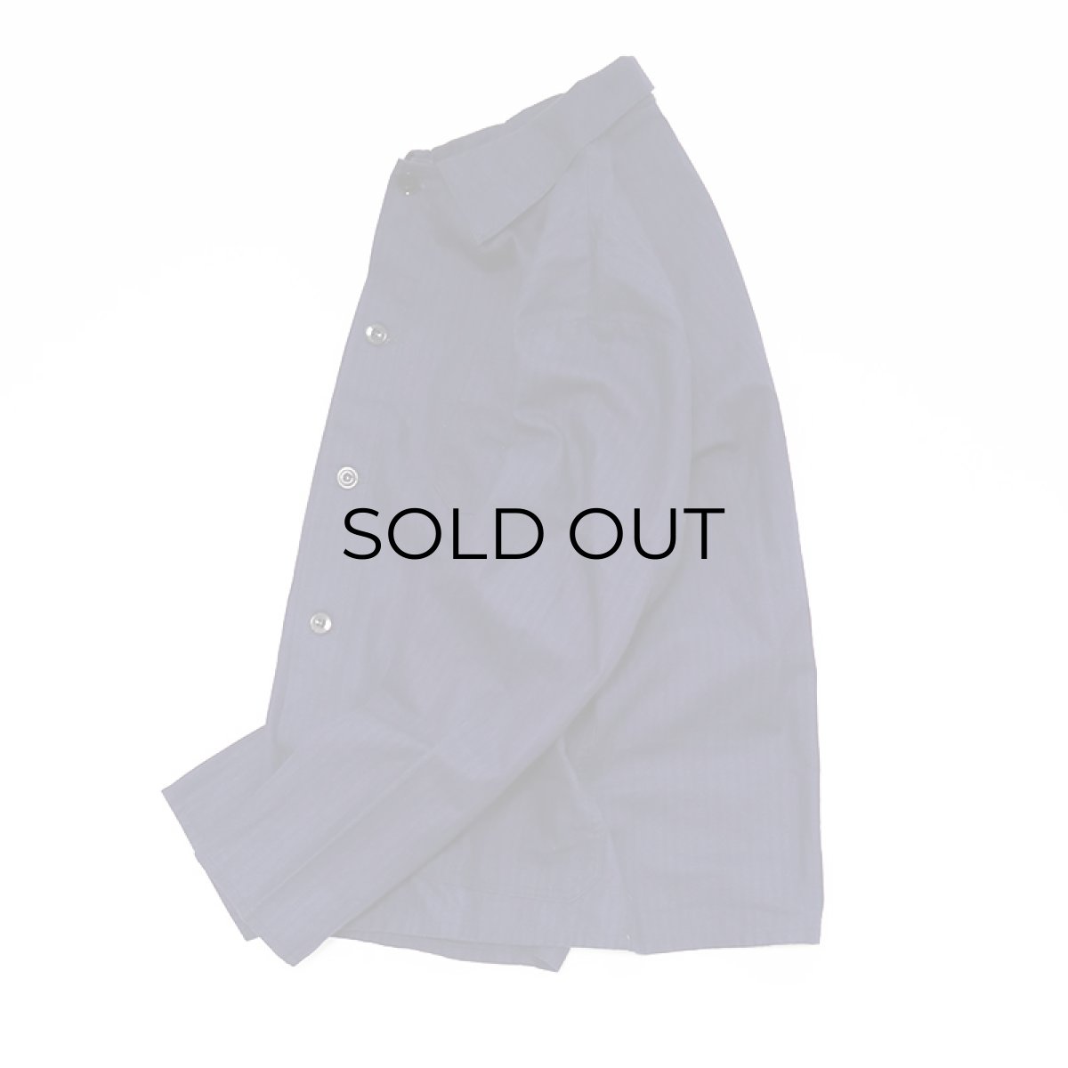 画像2: OLD UNKNOWN BRAND COTTON HERRINGBONE TWILL GERMAN WORK JACKET (2)