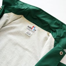 画像10: 〜90's WARM UP NYLON FLANNEL LINING W-PRINT SNAP COACH JACKET "TEMPLETON EAGLES" (10)