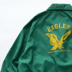 画像6: 〜90's WARM UP NYLON FLANNEL LINING W-PRINT SNAP COACH JACKET "TEMPLETON EAGLES" (6)