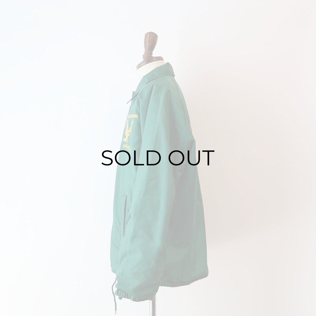 画像12: 〜90's WARM UP NYLON FLANNEL LINING W-PRINT SNAP COACH JACKET "TEMPLETON EAGLES" (12)