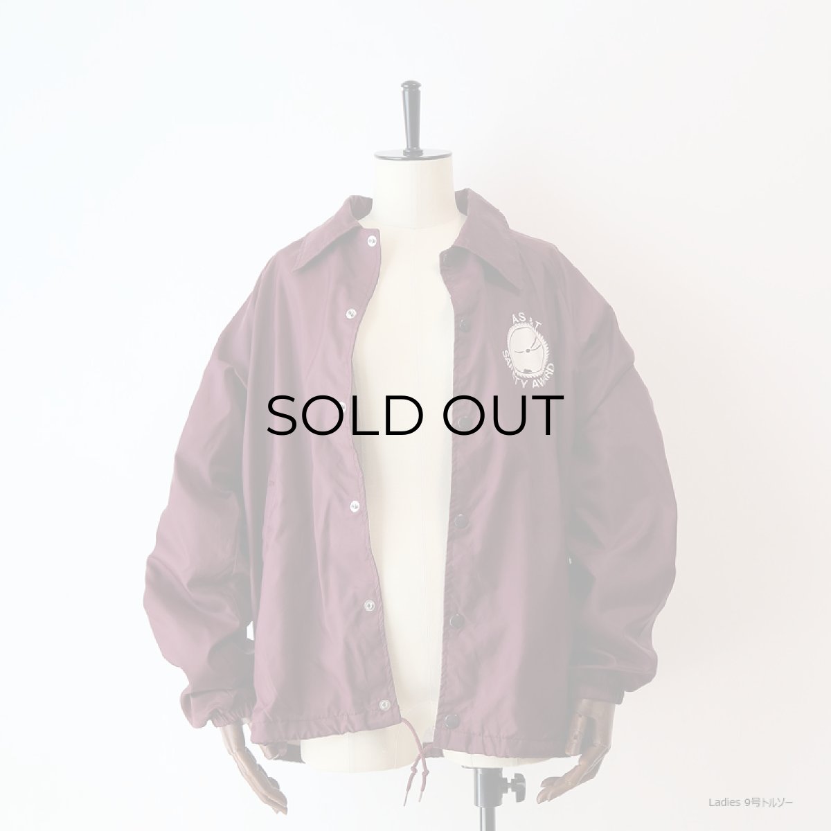 画像11: 80's UNKNOWN BRAND NYLON FLANNEL LINING PRINT SNAP COACH JACKET "AS & T SAFETY AWARD" (11)