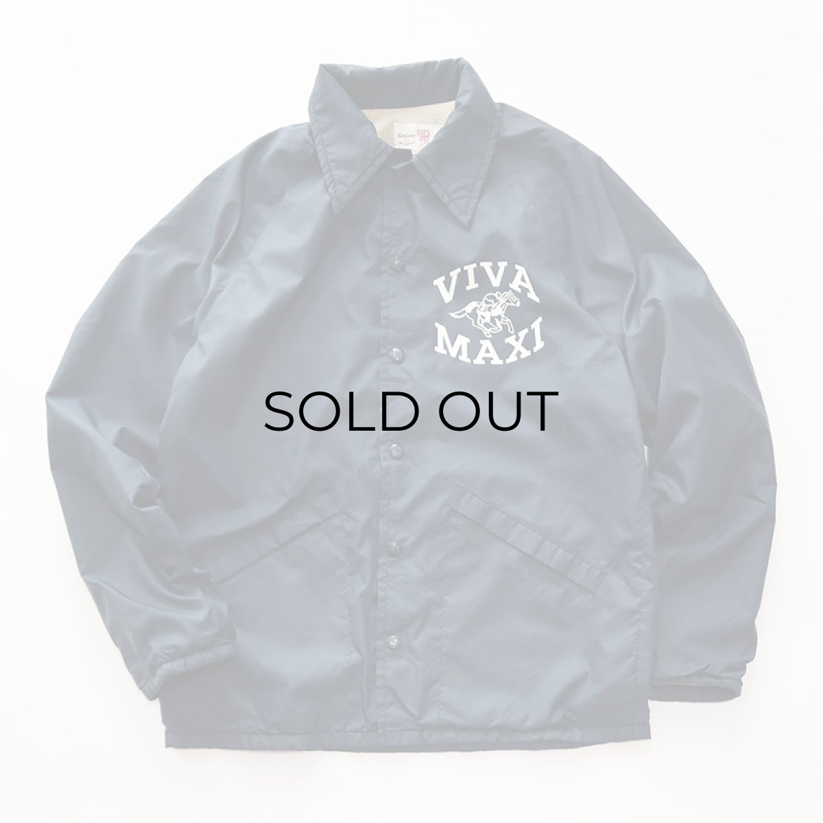 画像1: 〜80's King Louie NYLON FLANNEL LINING W-PRINT SNAP COACH JACKET "VIVA MAXI" (1)