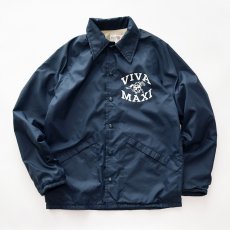 画像1: 〜80's King Louie NYLON FLANNEL LINING W-PRINT SNAP COACH JACKET "VIVA MAXI" (1)