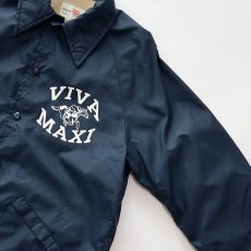 画像3: 〜80's King Louie NYLON FLANNEL LINING W-PRINT SNAP COACH JACKET "VIVA MAXI" (3)