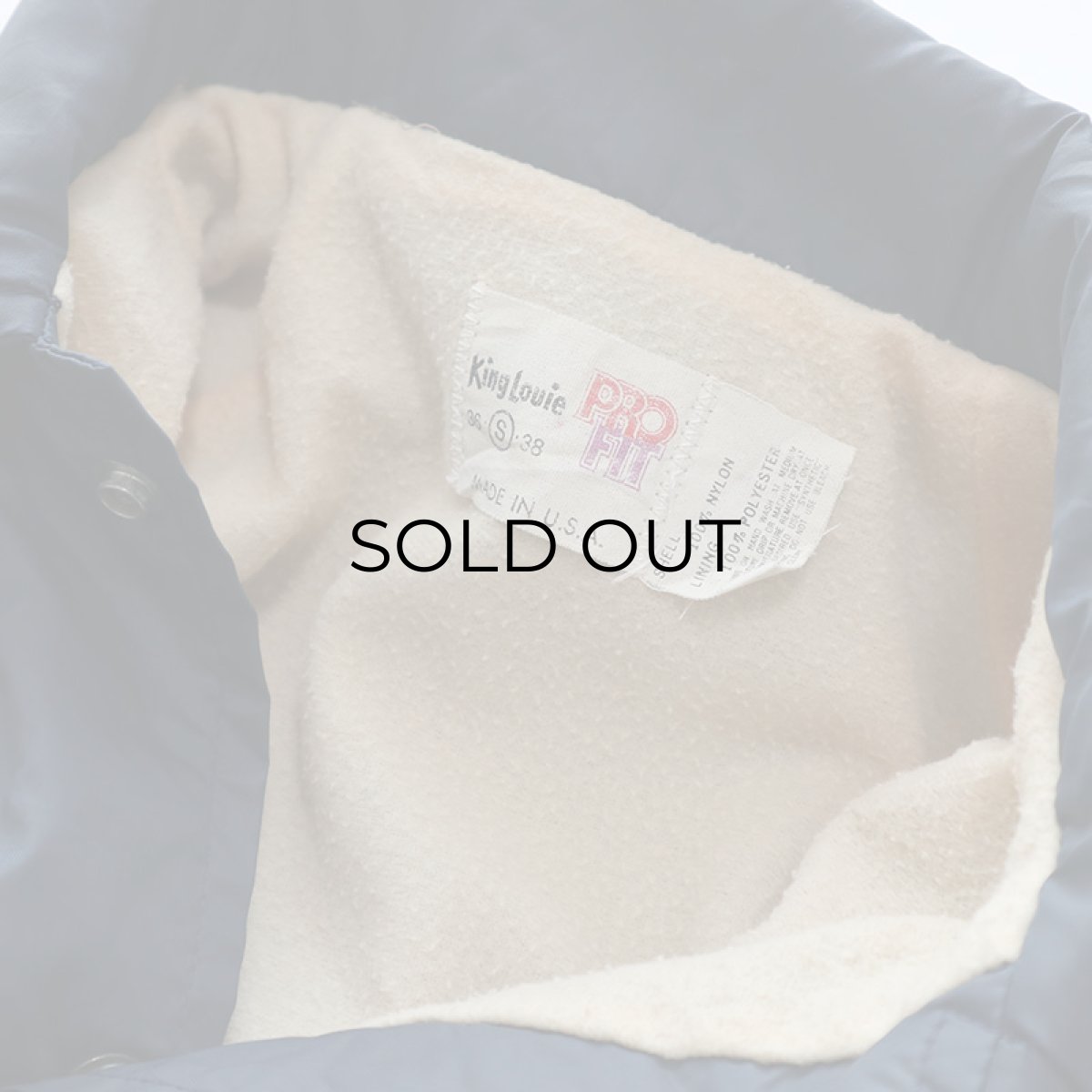 画像6: 〜80's King Louie NYLON FLANNEL LINING W-PRINT SNAP COACH JACKET "VIVA MAXI" (6)