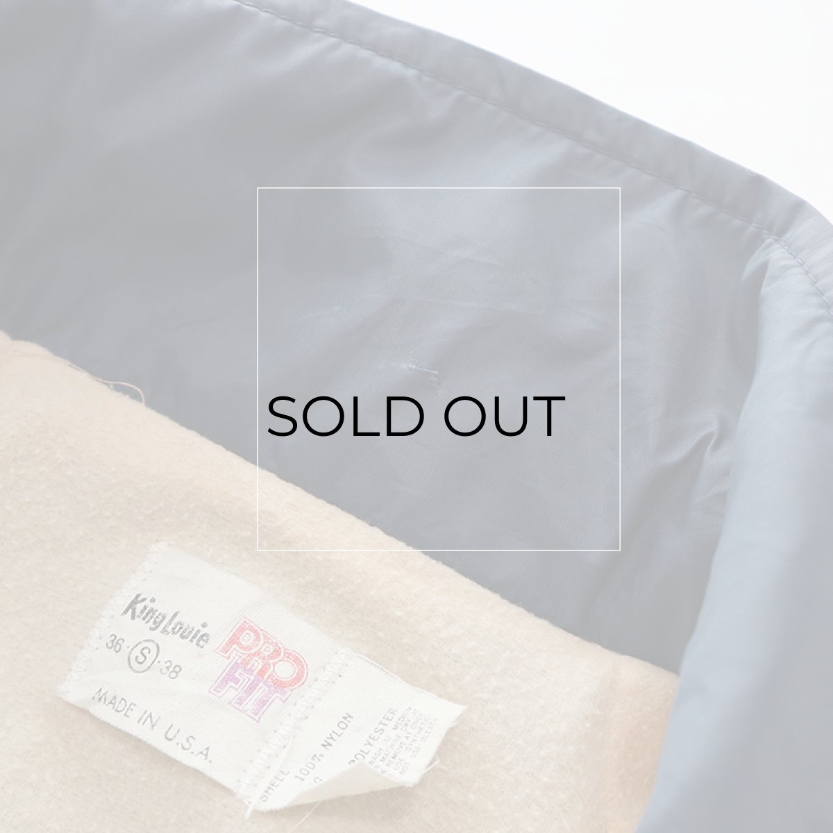 画像8: 〜80's King Louie NYLON FLANNEL LINING W-PRINT SNAP COACH JACKET "VIVA MAXI" (8)