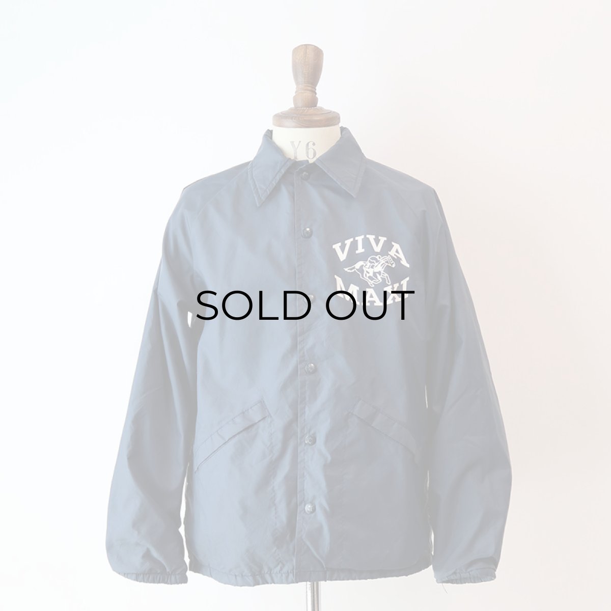 画像10: 〜80's King Louie NYLON FLANNEL LINING W-PRINT SNAP COACH JACKET "VIVA MAXI" (10)