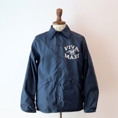 画像10: 〜80's King Louie NYLON FLANNEL LINING W-PRINT SNAP COACH JACKET "VIVA MAXI" (10)