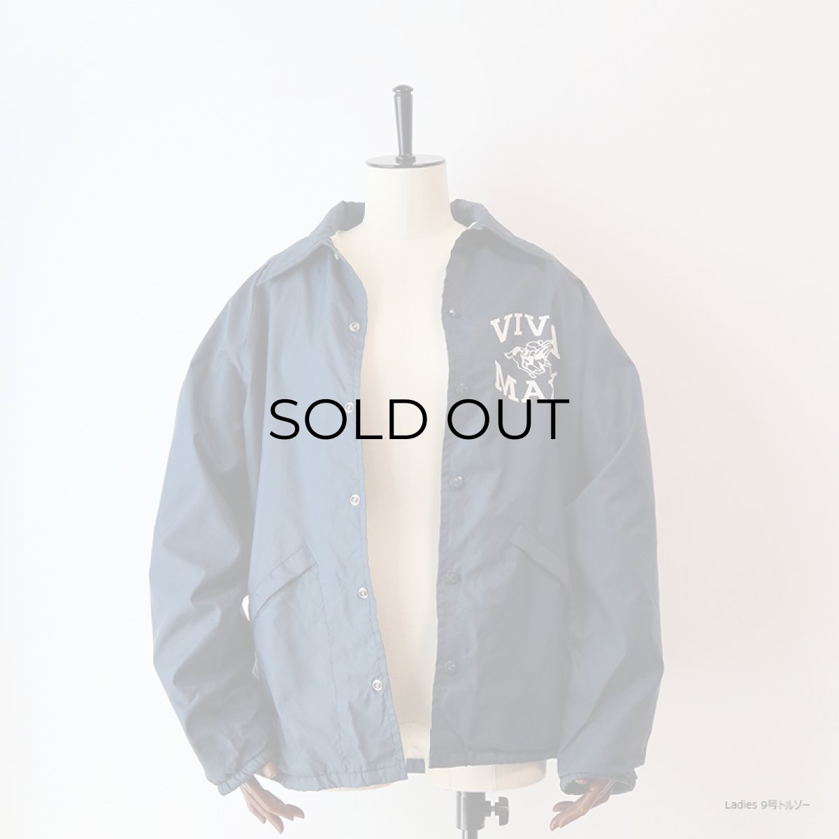 画像13: 〜80's King Louie NYLON FLANNEL LINING W-PRINT SNAP COACH JACKET "VIVA MAXI" (13)