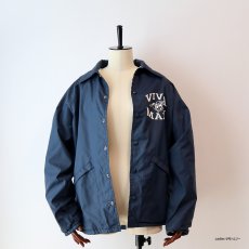 画像13: 〜80's King Louie NYLON FLANNEL LINING W-PRINT SNAP COACH JACKET "VIVA MAXI" (13)