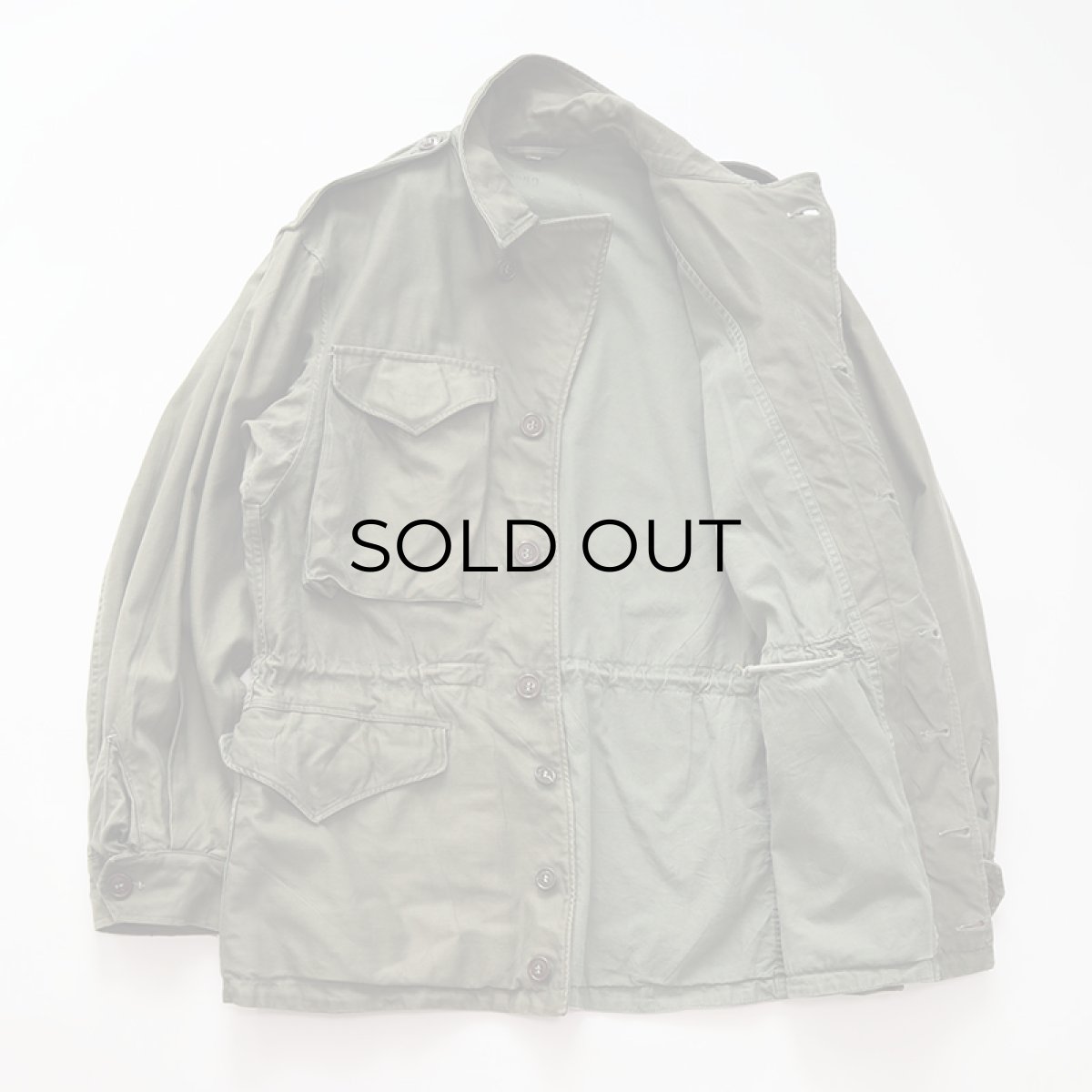 画像2: 40's US ARMY M-43 COTTON SATEEN FIELD JACKET 【36 R】 (2)