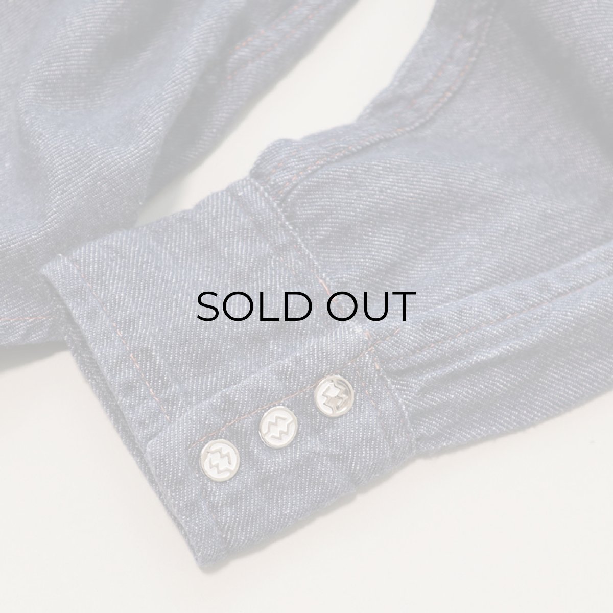 画像8: 70's MONTGOMERY WARD VAT-DYED COTTON DENIM WESTERN SHIRT (8)