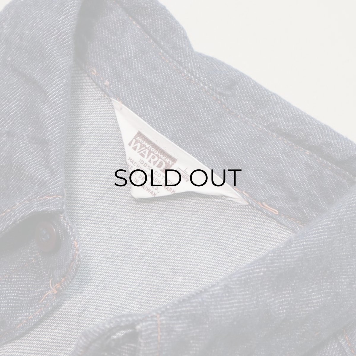 画像6: 70's MONTGOMERY WARD VAT-DYED COTTON DENIM WESTERN SHIRT (6)