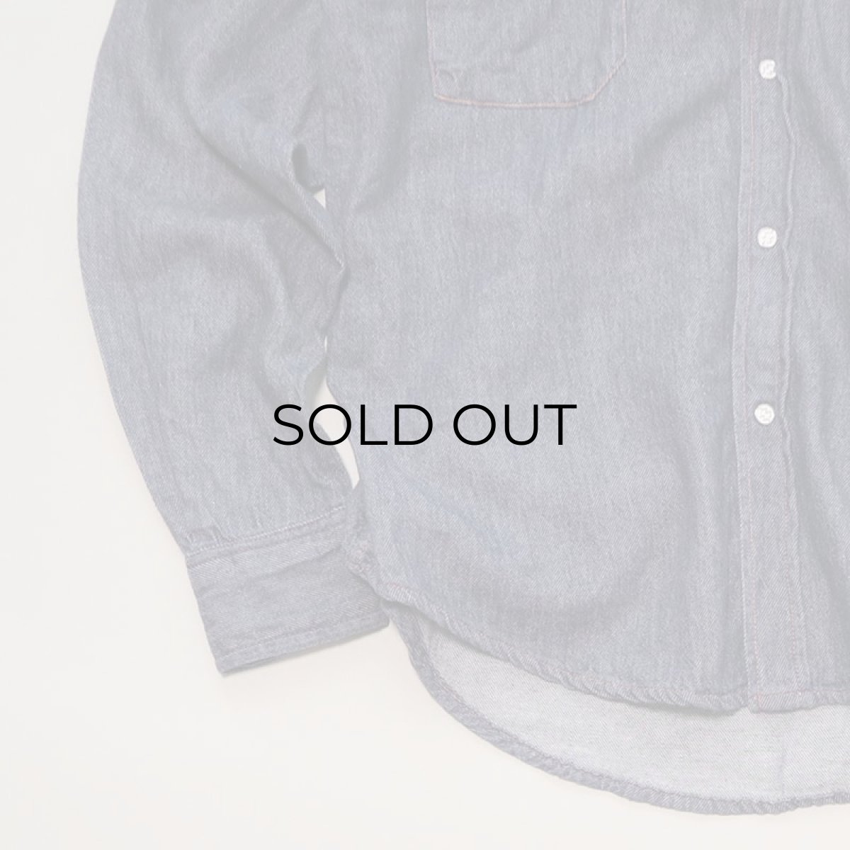 画像4: 70's MONTGOMERY WARD VAT-DYED COTTON DENIM WESTERN SHIRT (4)