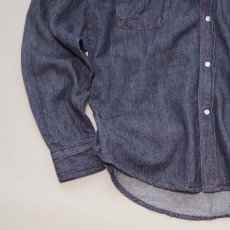 画像4: 70's MONTGOMERY WARD VAT-DYED COTTON DENIM WESTERN SHIRT (4)