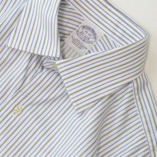 画像5: Brooks Brothers COTTON STRIPE WIDESPREAD COLLAR DRESS SHIRT "MADE IN USA" (5)