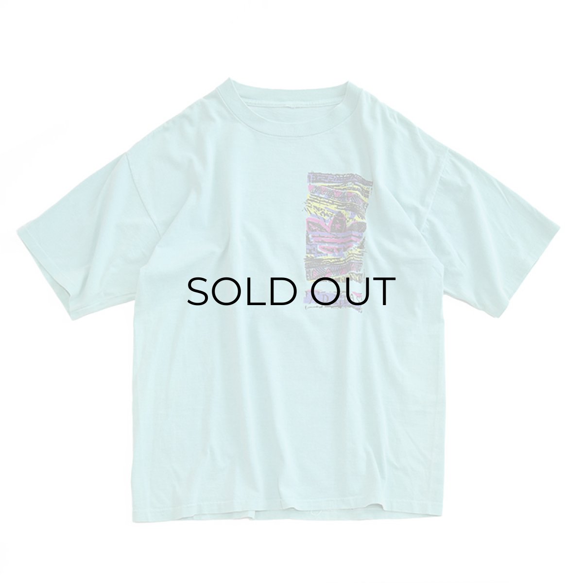 画像2: 〜90's ADIDAS COTTON W-PRINT S/S TEE (2)