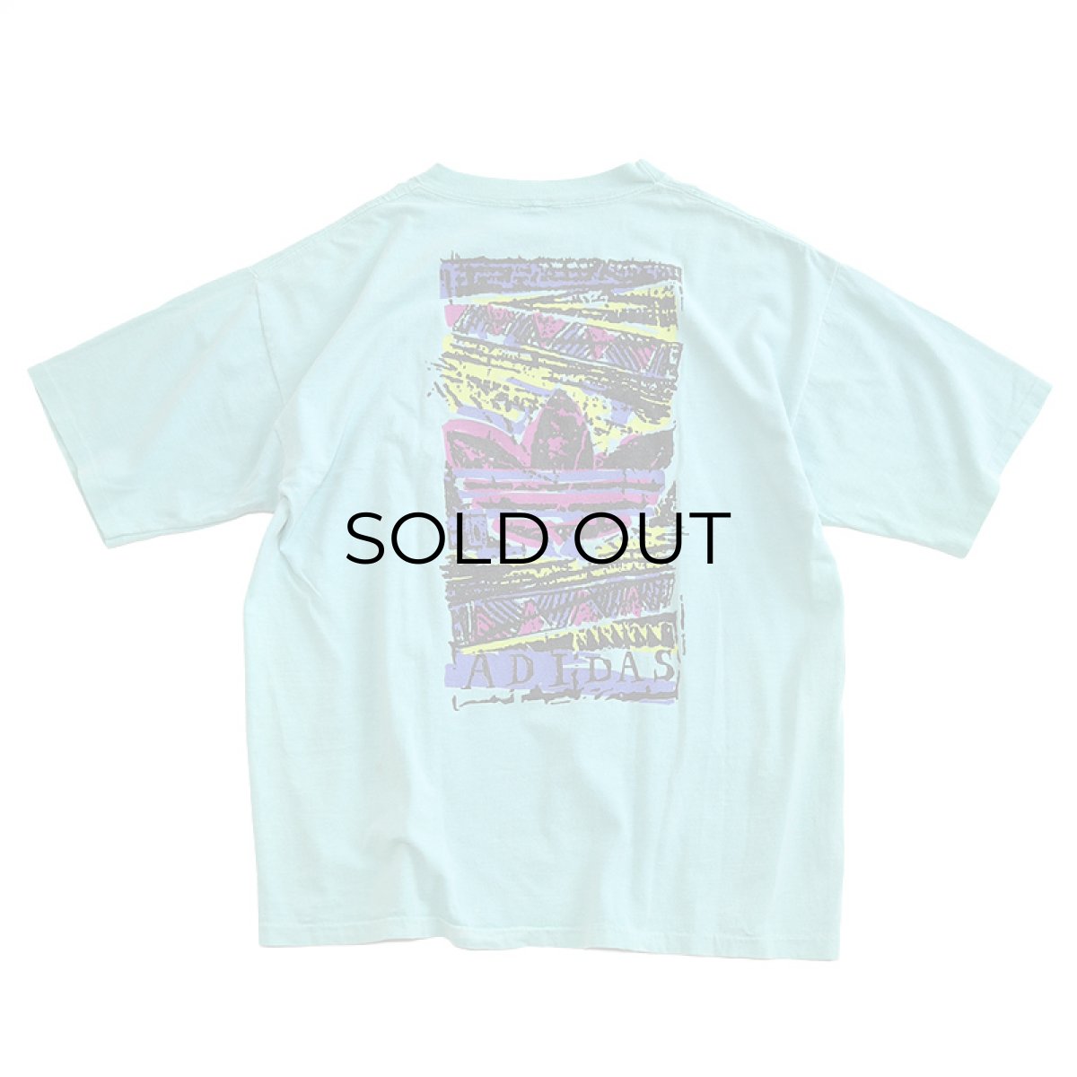 画像3: 〜90's ADIDAS COTTON W-PRINT S/S TEE (3)