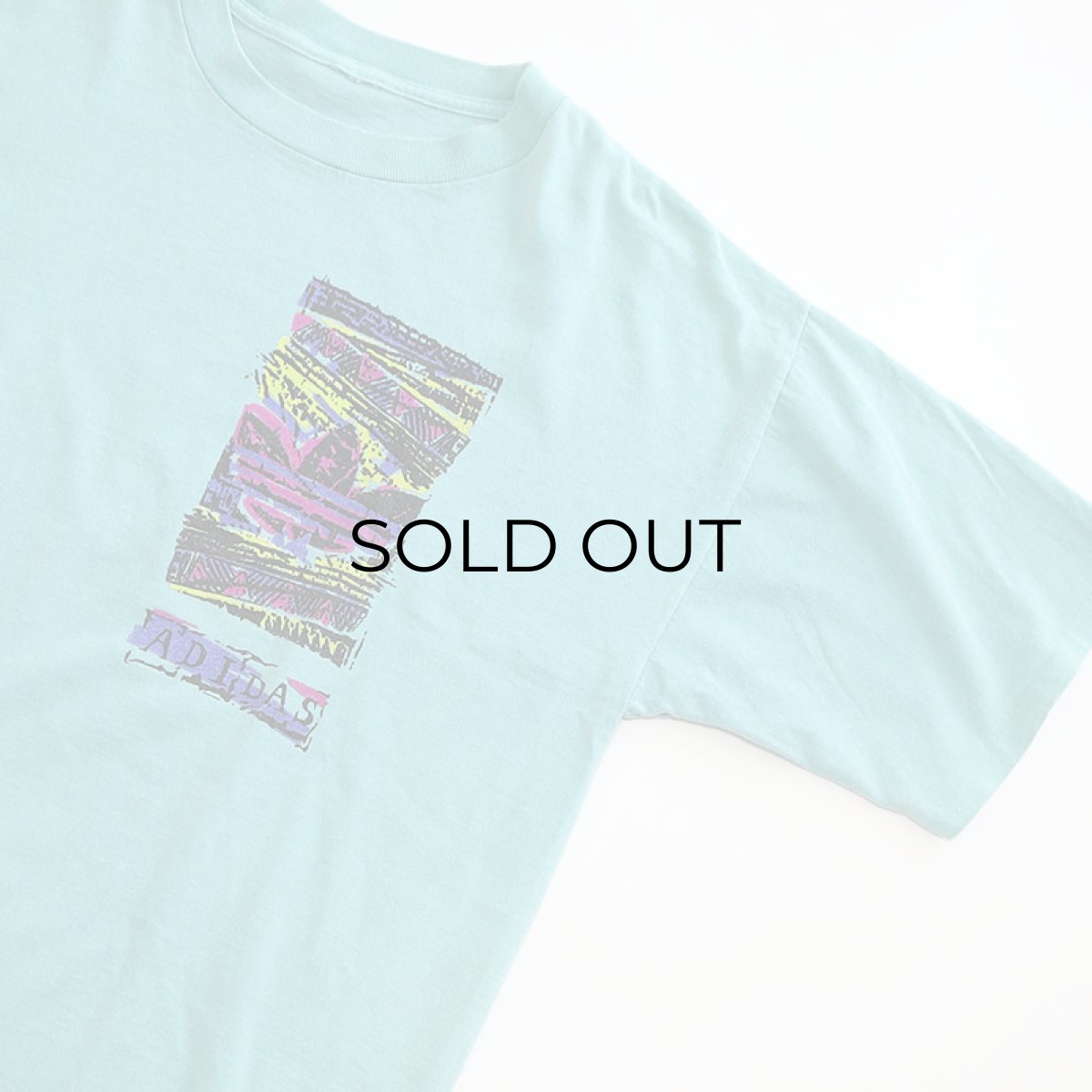 画像4: 〜90's ADIDAS COTTON W-PRINT S/S TEE (4)