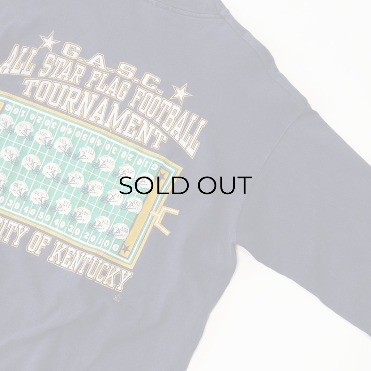 画像6: 90's FRUIT OF THE LOOM COTTON W-PRINT L/S TEE "1994 ALLSTAR FLAG FOOTBALL" (6)