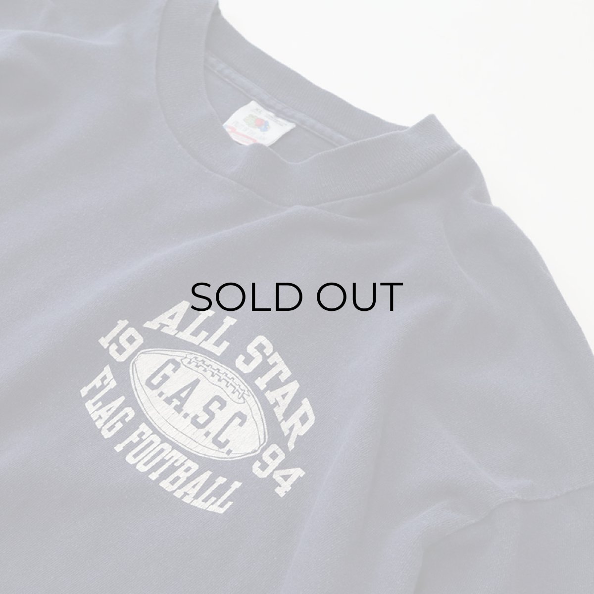 画像4: 90's FRUIT OF THE LOOM COTTON W-PRINT L/S TEE "1994 ALLSTAR FLAG FOOTBALL" (4)