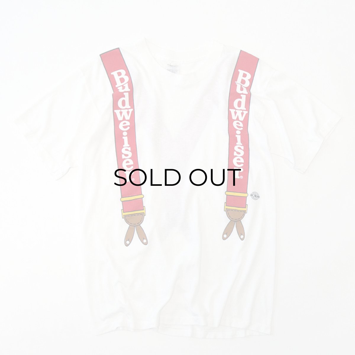 画像1: 90's Five Star SUSPENDER PRINT S/S TEE "Budweiser" (1)