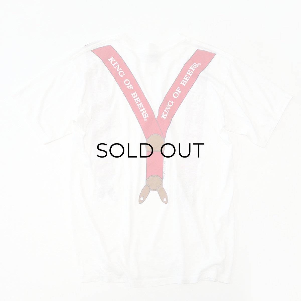 画像2: 90's Five Star SUSPENDER PRINT S/S TEE "Budweiser" (2)