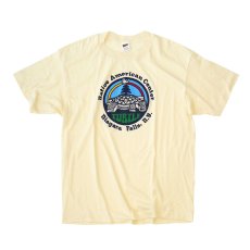 画像1: 80's TRENCH PRINT S/S TEE "TURTLE Native American Center" (1)