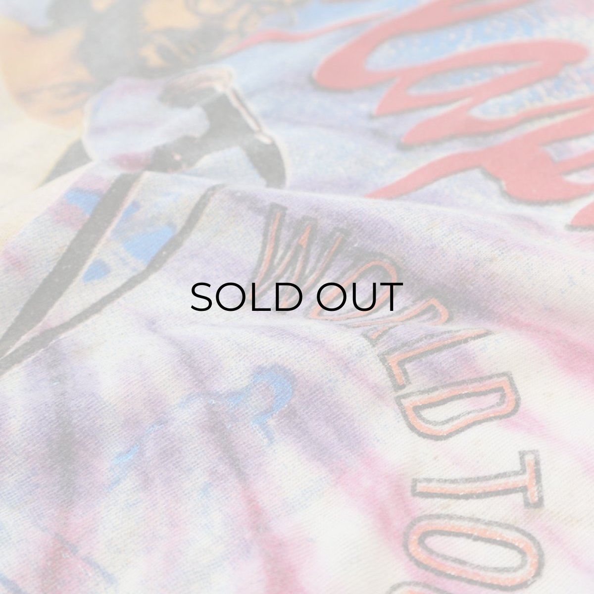 画像7: 90's UNKNOWN BRAND Tie-Dye COTTON W-PRINT S/S ARTIST TEE "Eric Clapton unplugged 94" (7)