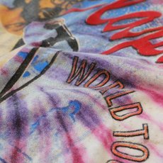 画像7: 90's UNKNOWN BRAND Tie-Dye COTTON W-PRINT S/S ARTIST TEE "Eric Clapton unplugged 94" (7)