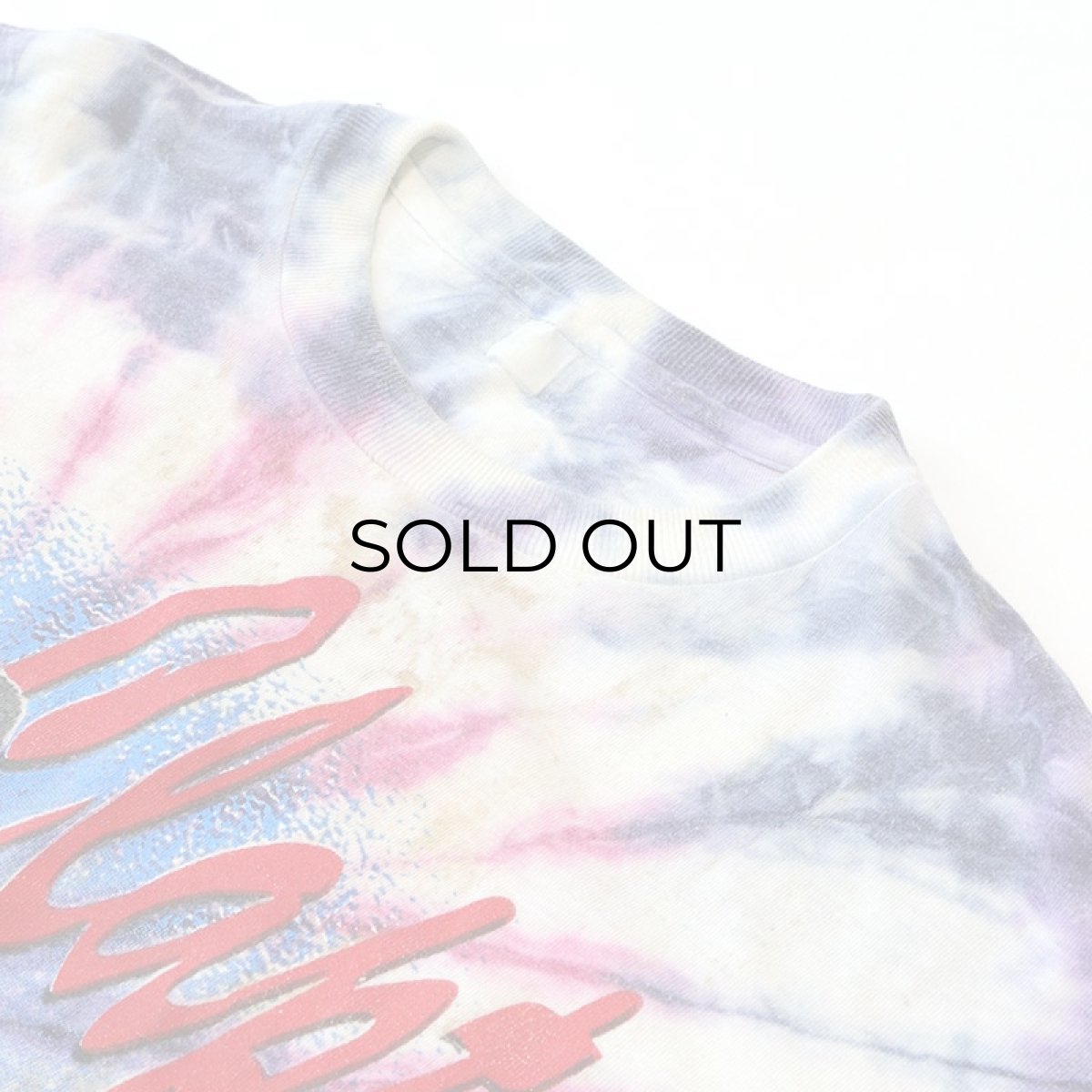 画像6: 90's UNKNOWN BRAND Tie-Dye COTTON W-PRINT S/S ARTIST TEE "Eric Clapton unplugged 94" (6)