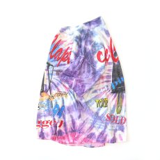画像2: 90's UNKNOWN BRAND Tie-Dye COTTON W-PRINT S/S ARTIST TEE "Eric Clapton unplugged 94" (2)