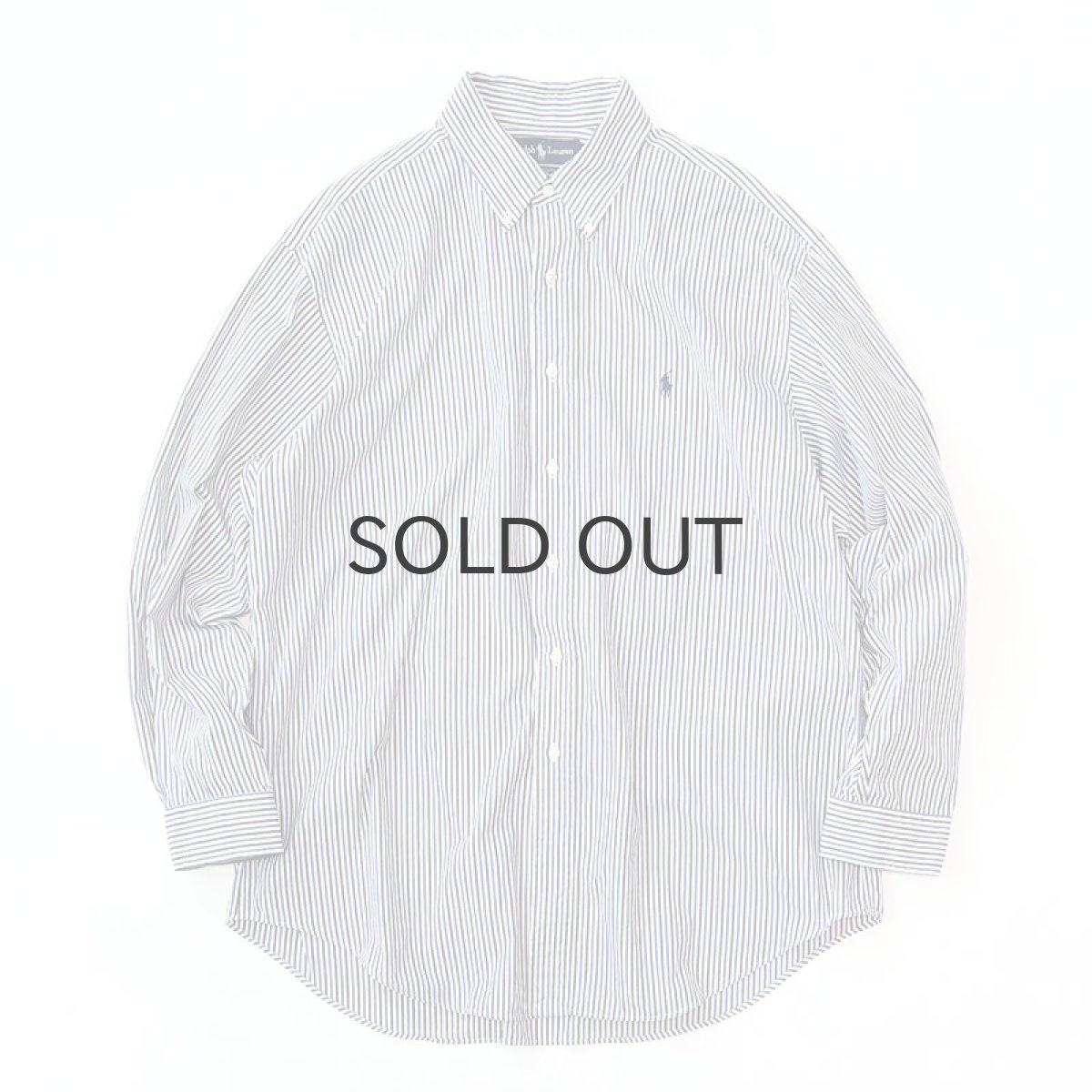 画像1: Ralph Lauren COTTON OXFORD STRIPE B/D SHIRT (1)