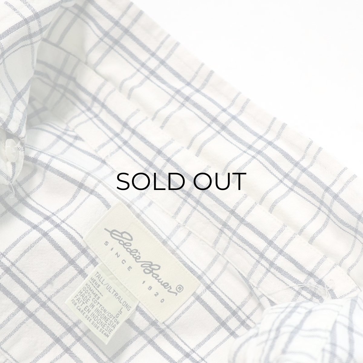 画像6: 90's Eddie Bauer COTTON CHECK B/D SHIRT (6)
