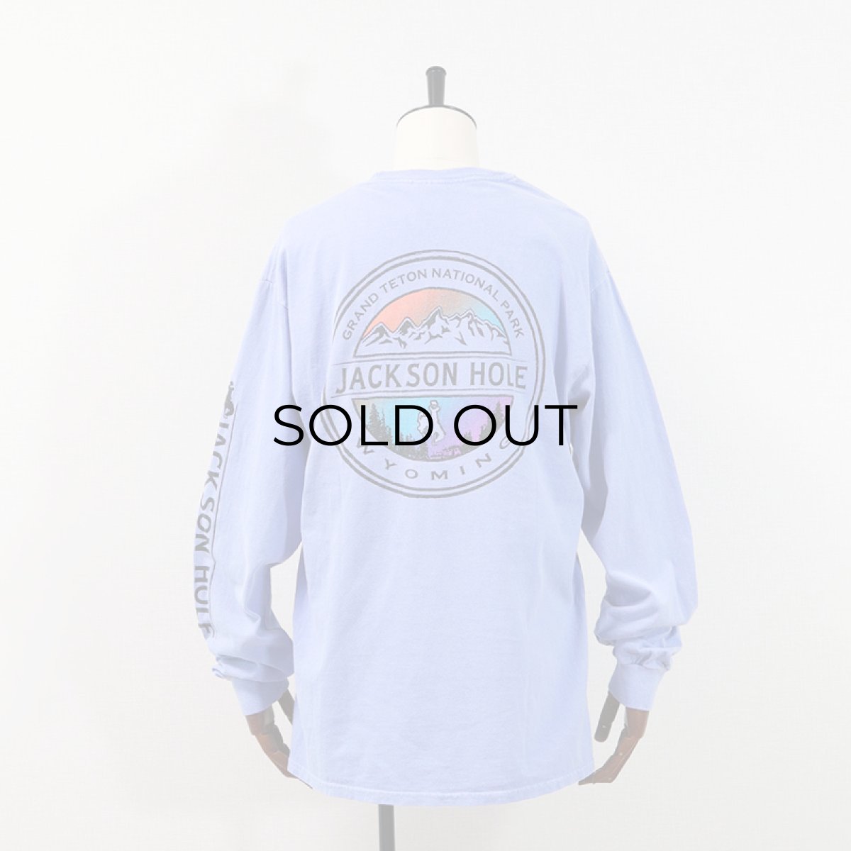 画像11: GILDAN PIGMENT DYED COTTON W-PRINT L/S TEE "JACKSON HOLE"  (11)
