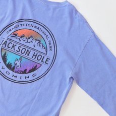画像7: GILDAN PIGMENT DYED COTTON W-PRINT L/S TEE "JACKSON HOLE"  (7)