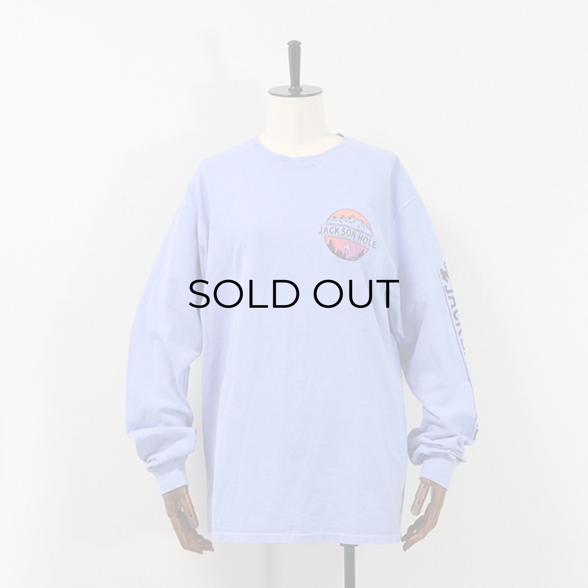 画像10: GILDAN PIGMENT DYED COTTON W-PRINT L/S TEE "JACKSON HOLE"  (10)