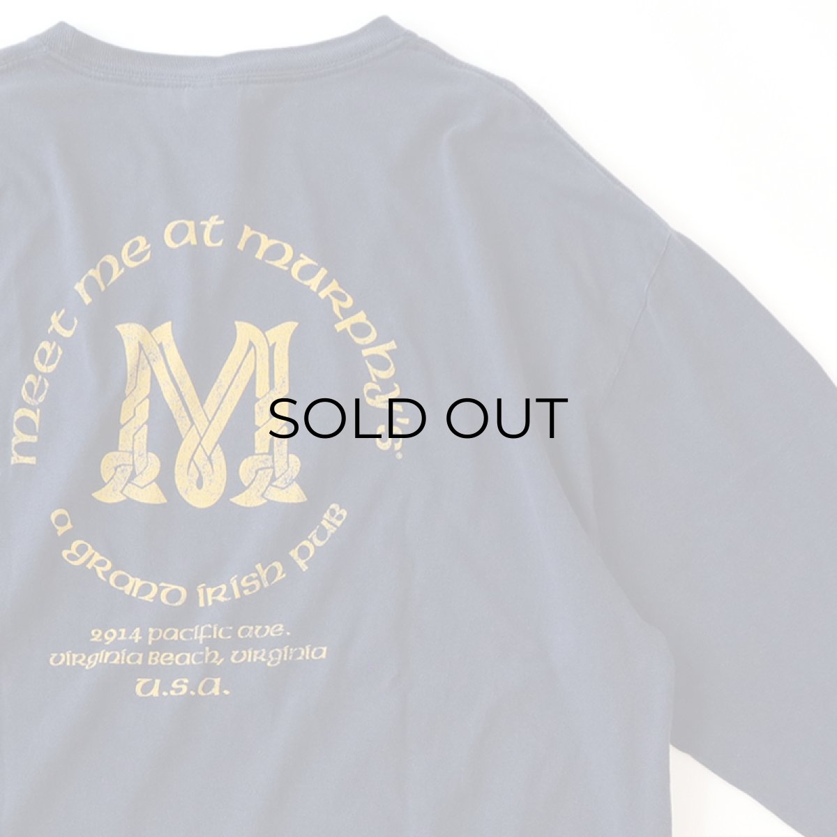 画像4: GILDAN COTTON W-PRINT L/S POCKET TEE "MURPHY'S" (4)