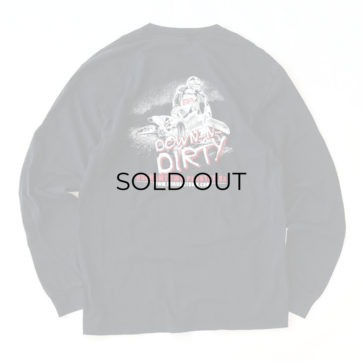 画像2: GILDAN COTTON W-PRINT L/S TEE "DOWN-N-DIRTY"  (2)
