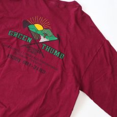 画像5: Hanes COTTON W-PRINT L/S TEE "GREEN THUMB"  (5)