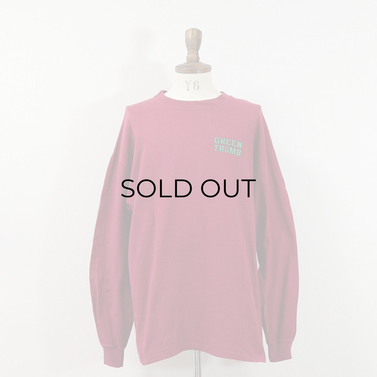 画像7: Hanes COTTON W-PRINT L/S TEE "GREEN THUMB"  (7)