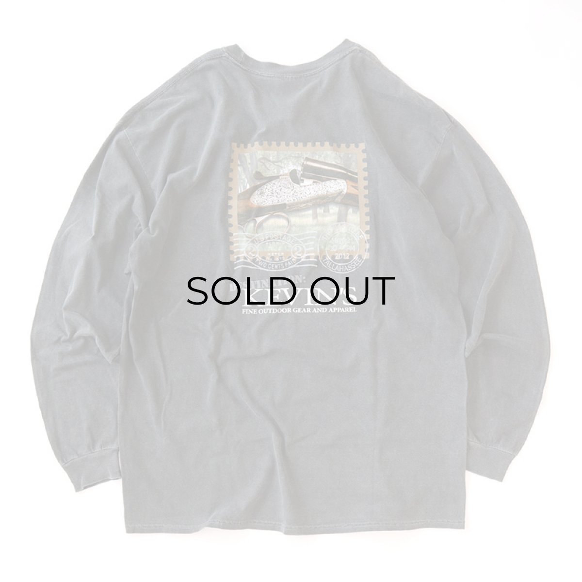 画像2: COMFORT COLORS PIGMENT DYED COTTON W-PRINT L/S TEE "KEVIN'S"  (2)