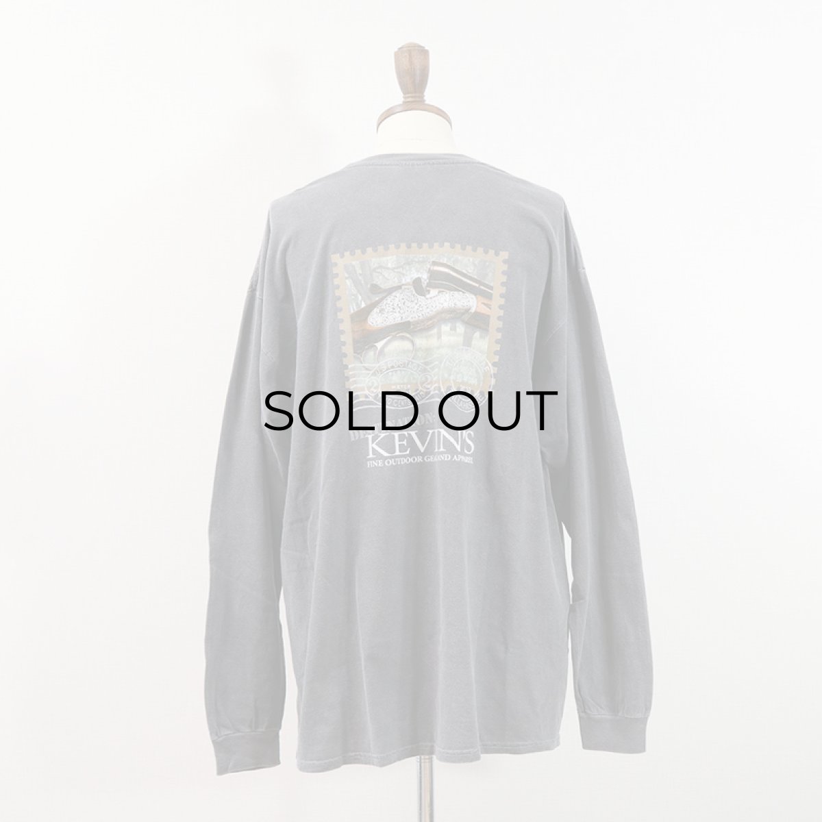 画像9: COMFORT COLORS PIGMENT DYED COTTON W-PRINT L/S TEE "KEVIN'S"  (9)